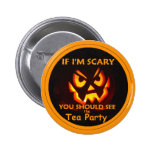 TEA PARTY Halloween Button