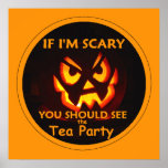 TEA PARTY Halloween POSTER Print