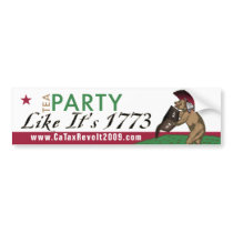 Tea Party Like It's 1773 Bumper Sticker