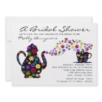 Tea Party Magic Bouquet Bridal Shower Custom Invites