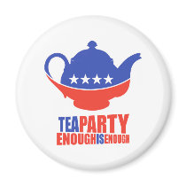Tea Party Fridge Magnets