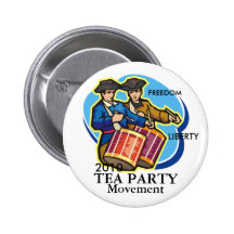 TEA PARTY MOVEMENT PINBACK BUTTONS