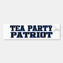 Tea Party Patriot Bumper Sticker