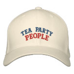 Tea Party People embroidered hats