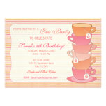 Tea Party Personalized Announcement
