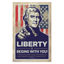 Tea Party Sam Adams & Jefferson Flyers