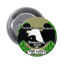TEA Party Supplies Pinback Button