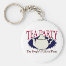 Tea Party Tax Day keychain