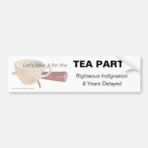 Tea Party timing bumper sticker