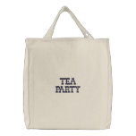 Tea Party Tote Bag embroidered bags