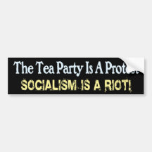 Tea Party Vs Socialism Bumper Stickers