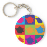 Tea Pop Art keychains