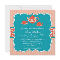 Tea Pot Bridal Shower Invitation
