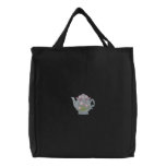 Tea Pot embroidered bags