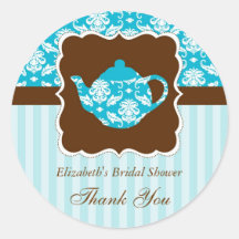 Tea Pot Favour Seal Sticker