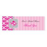 Tea Pot (Pink/Grey) Thank You Tag Business Cards