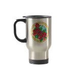 Tea Rose Trio in Circular Stained Glass Window Mug