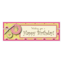 Tea Service Skinny Gift Tag Chammomile Tea Business Card Templates