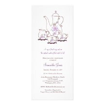 Tea Set Bridal Shower Invitations