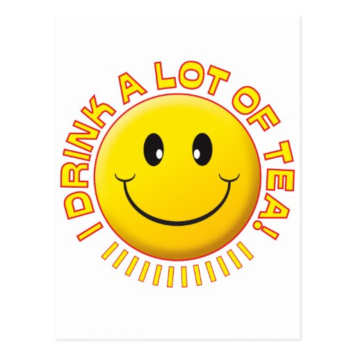 Tea Smiley Postcard Zazzle