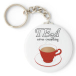 Tea Solves Everything keychains