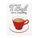 Tea Solves Everything postcards