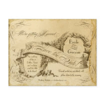Tea Stained Vintage Wedding 1 - Save the Dates