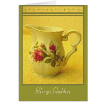 Tea Time Blank Recipe Card