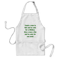 Teach A Man To Fish Aprons