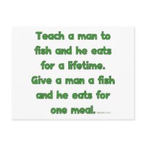 Teach A Man To Fish Post Cards