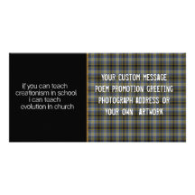 Teach Evolution In Church Photo Cards