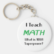 Teach math keychain