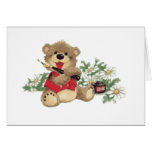 Teach Me To Write Bear trasnparent Card