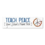 Teach Peace - Bumper Sticker bumper stickers