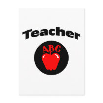 Teacher (ABC Apple) Post Card