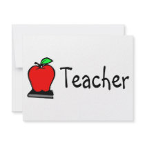 Teacher Apple Custom Invites