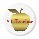 Teacher Apple Magnet
