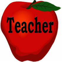 Teacher Apple Pin Photo Cutout