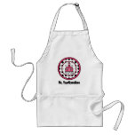 Teacher Apron - Black Polka Dot