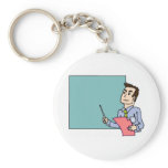 Teacher At Blackboard Key Chain