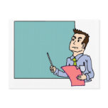 Teacher At Blackboard postcards