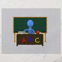 Teacher at Desk Flyers