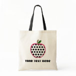 Teacher Bag - Polka Dot Apple