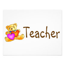 Teacher Bear Personalised Announcements
