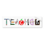 Teacher bumper stickers
