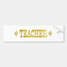 TEACHER BUMPER STICKERS