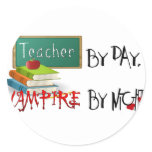 Teacher by day, Vampire by night stickers