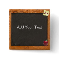 Teacher Chalkboard Button
