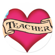 Teacher - Custom Heart Tattoo T-shirts & Gifts