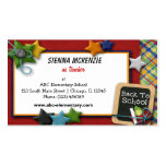 Teacher Elementary School Business Card Templates